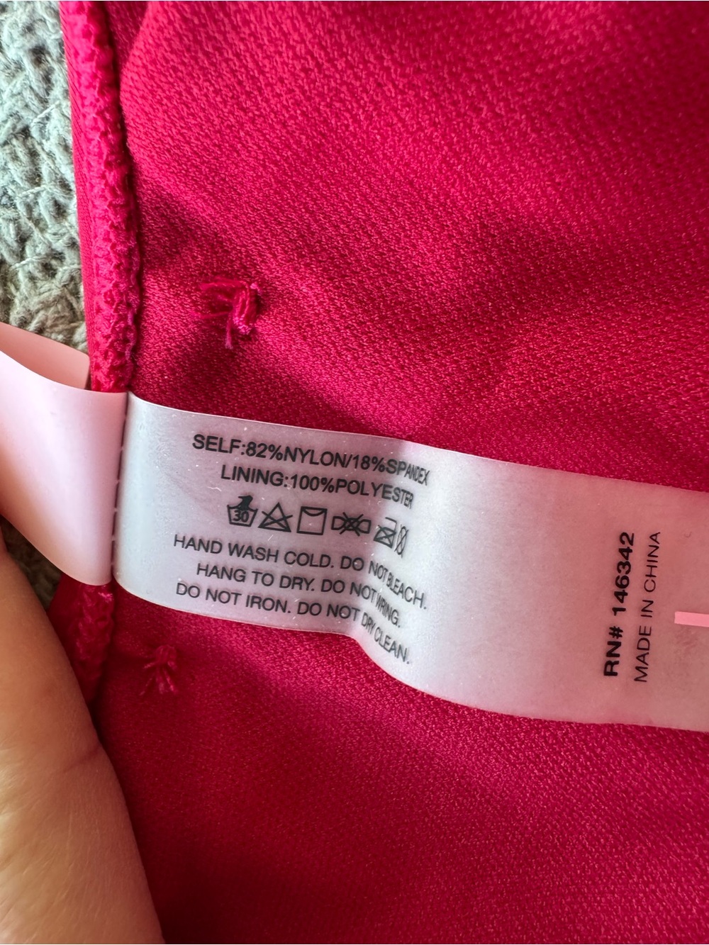 Juicy Couture Fuchsia Pink Grommet One-Piece Cross Back Swimsuit Sz Large - Picture 9 of 11